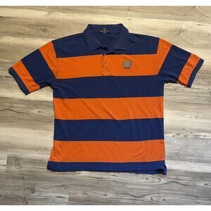 Men XL Florida Gators Polo Rugby Style Shirt College Classic Orange Blue Preppy